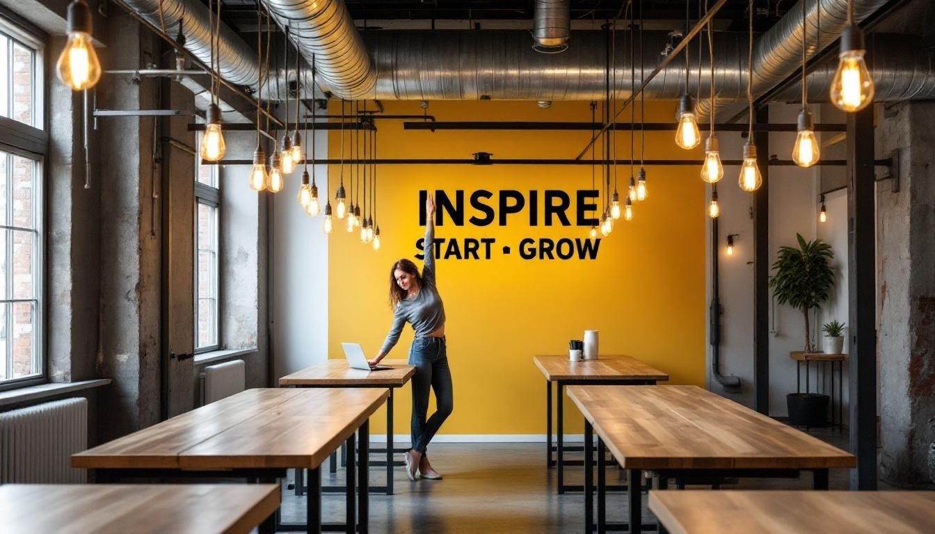 Standing desk moment at The Foundry