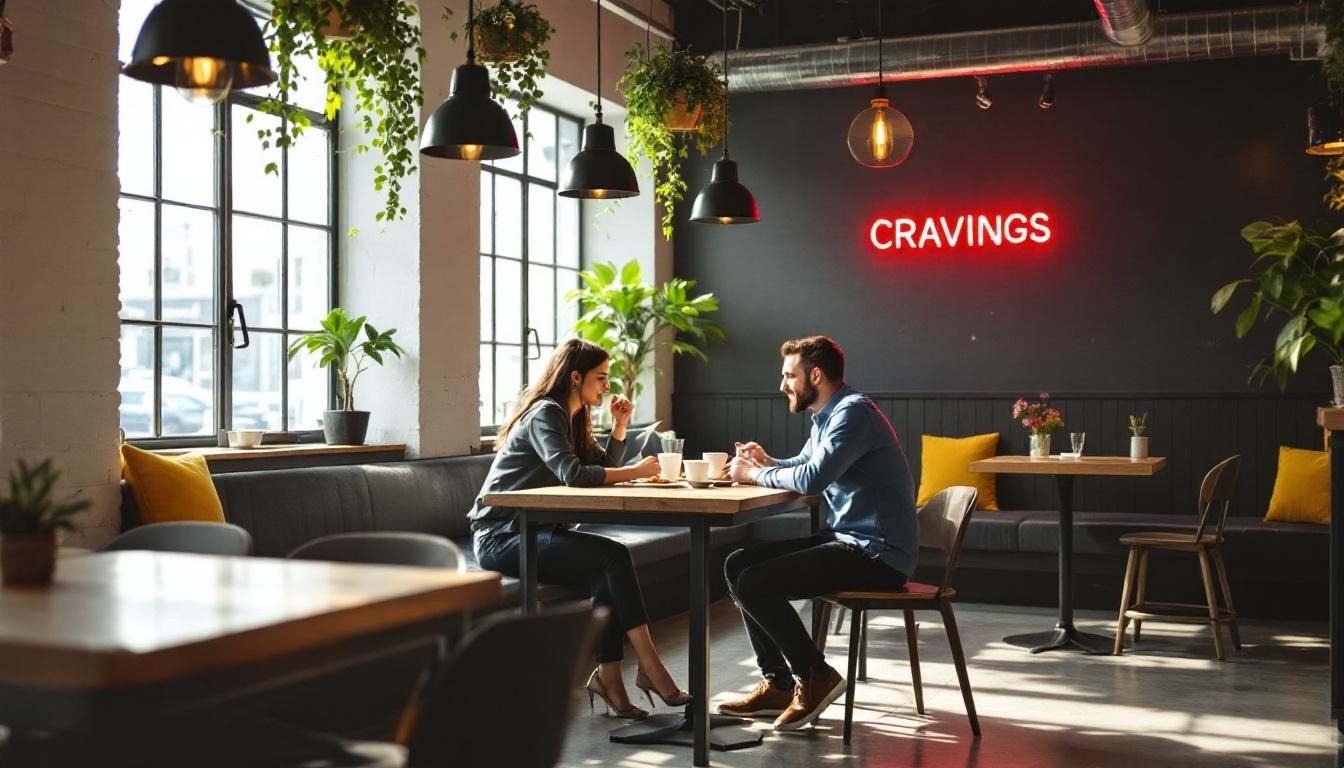 Meeting over coffee and food